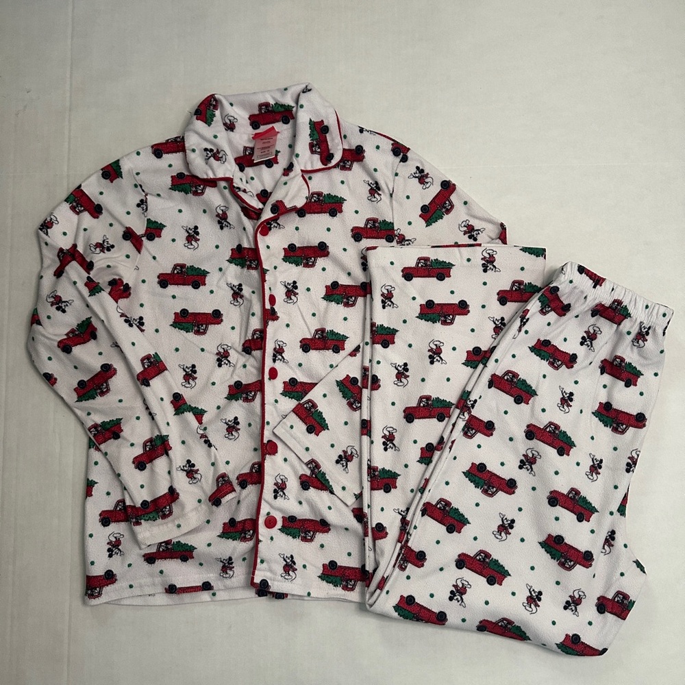 Kids Disney Christmas Mickey Mouse Themed Pajamas. Size 12